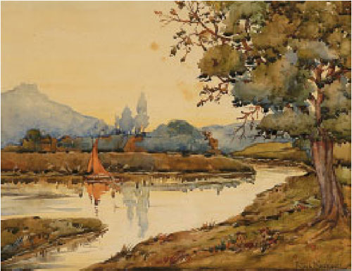 PAISAGEM - BARCO NO RIO