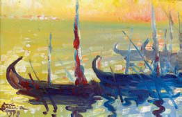 “GÔNDOLAS EM VENEZA”,