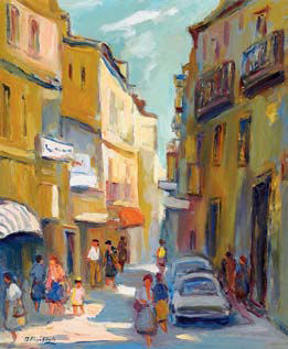 “TRECHO DE CIDADE COM FIGURAS”,