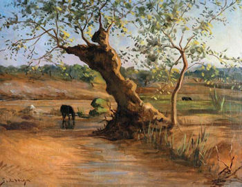 “PAISAGEM COM GADO BRAVO”,