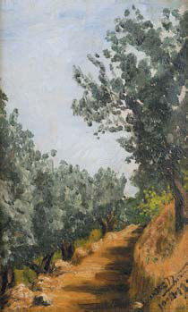 “PAISAGEM COM CAMINHO E ARVOREDO”,