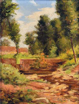 “PAISAGEM COM RIACHO”,