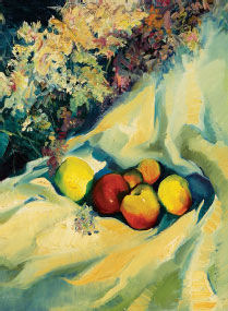 Natureza morta com frutos