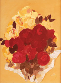 Natureza morta - ramos de flores