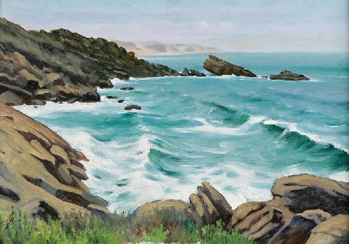 Rochedos junto ao mar