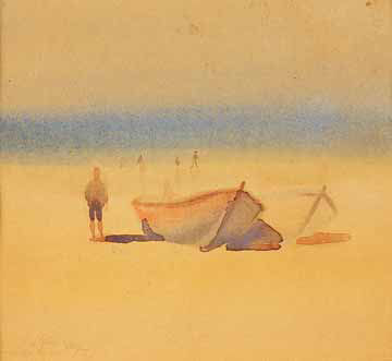 Pescadores na praia