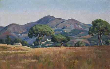 Sem título - Paisagem com montanhas