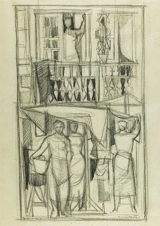 Sem título - casa com figuras