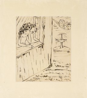 Figura feminina à janela