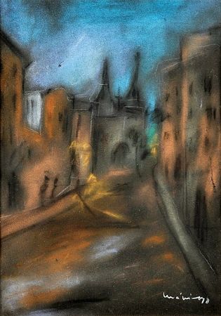 Rua com igreja