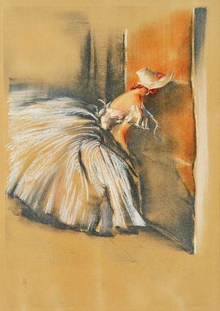 "Menina com vestido de baile"