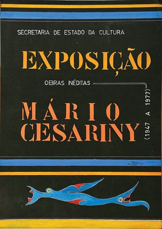 "Cartaz Exposição Mário Cesariny"