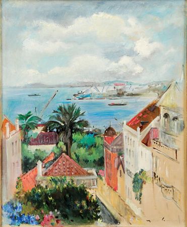 "O Tejo visto do Bairro Alto"