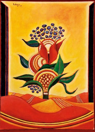 "Flores e paisagem"