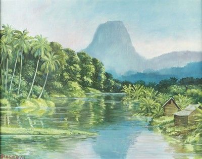 Paisagem fluvial africana