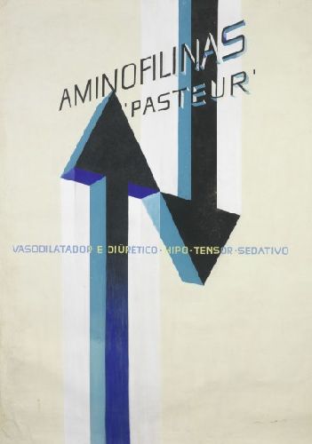 Maquete de cartaz publicitário - Aminofilinas - Pasteur