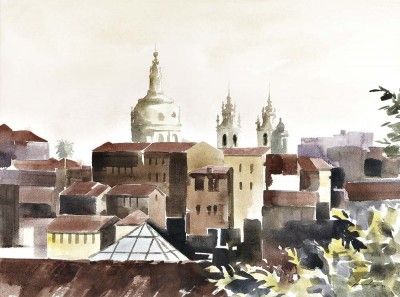 Vista de Lisboa com a Basílica da Estrela