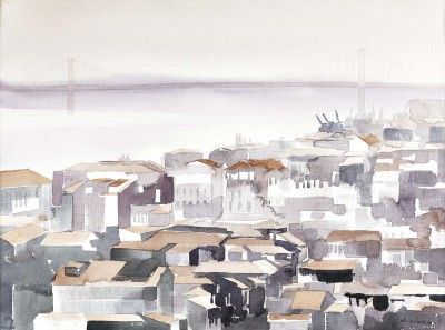 Vista de Lisboa - Ponte sobre o Tejo