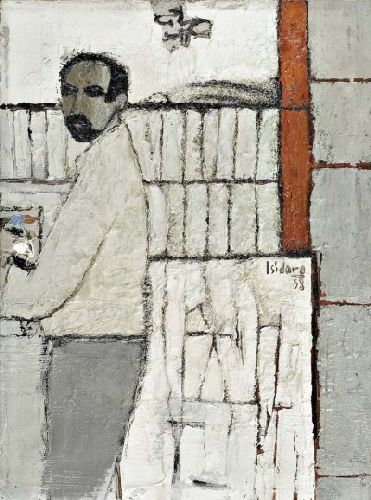 Interior com figura masculina