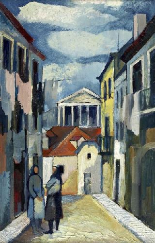 Vista de rua com a Assembleia da República - Lisboa