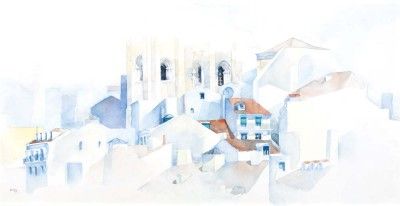 Vista de Lisboa com a Sé