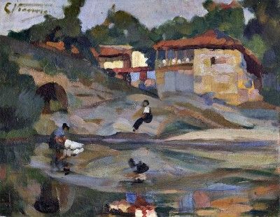 Vista da casa de Amadeu de Souza Cardoso em Manhufe