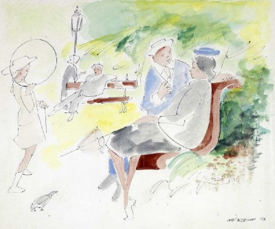 Sem título - Figuras num jardim