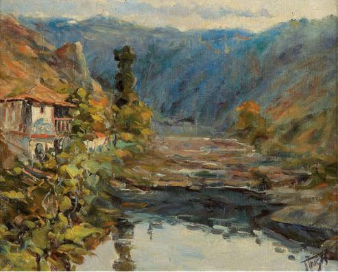 PAISAGEM- CASA JUNTO AO RIO
